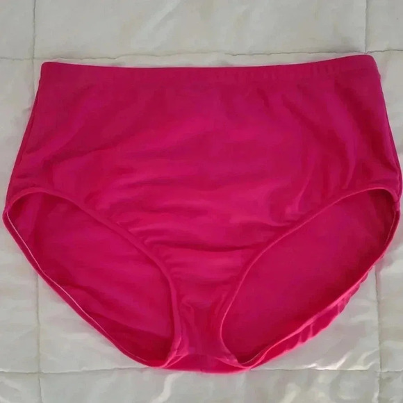 NWOT Resorts Plus Pink Bikini Swim Separate Bikini Bottom Tummy Control Size 16 - Picture 4 of 5